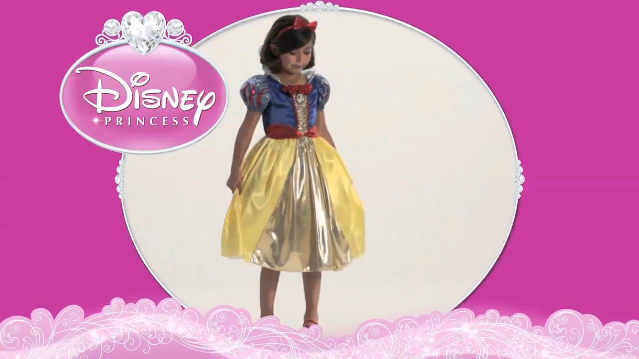 Girls Deluxe Shimmer Disney Snow White Costume