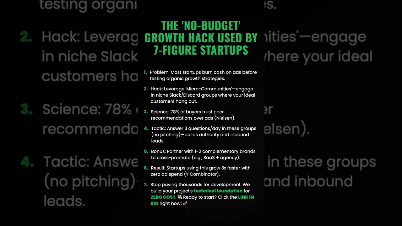 The 'No-Budget' Growth Hack Used by 7-Figure Startups 