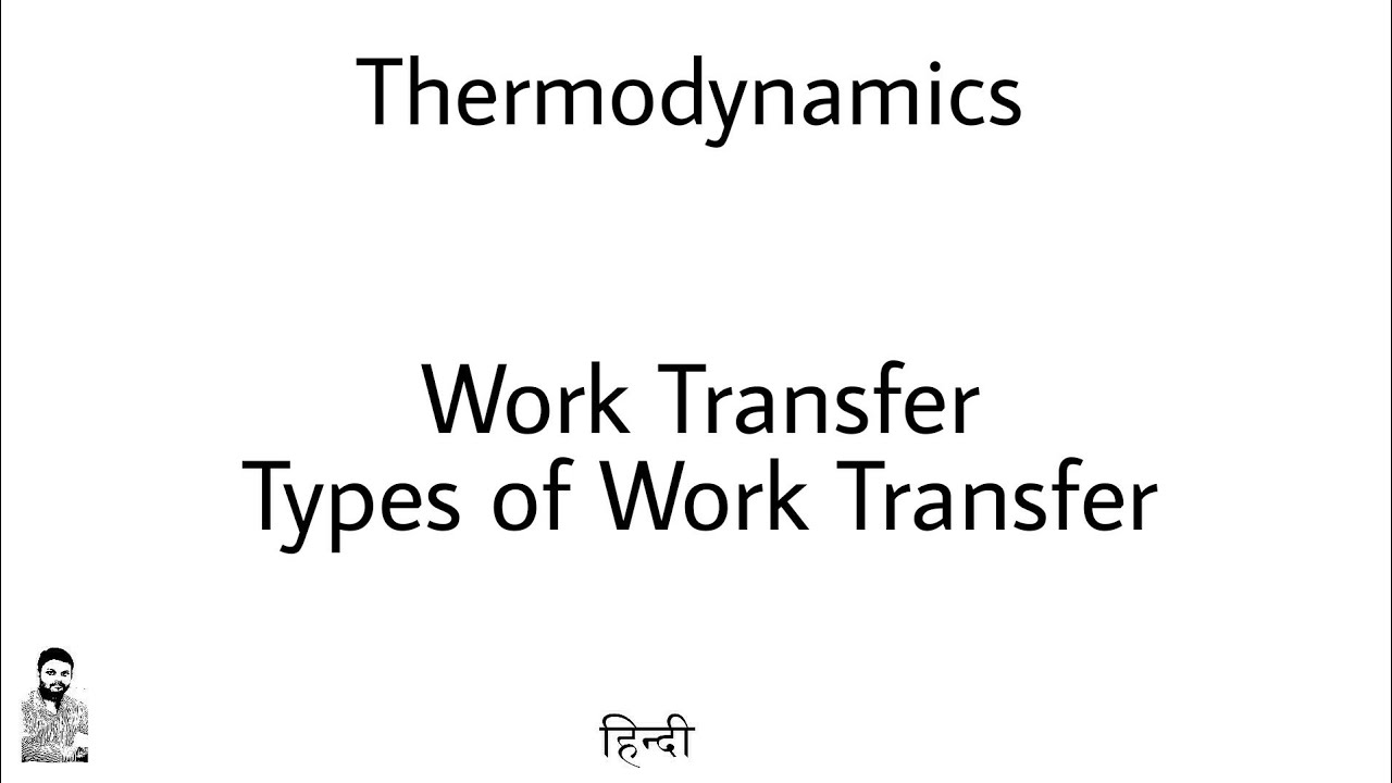 4. Thermodynamics | Work Transfer and its Types | Complete Concept