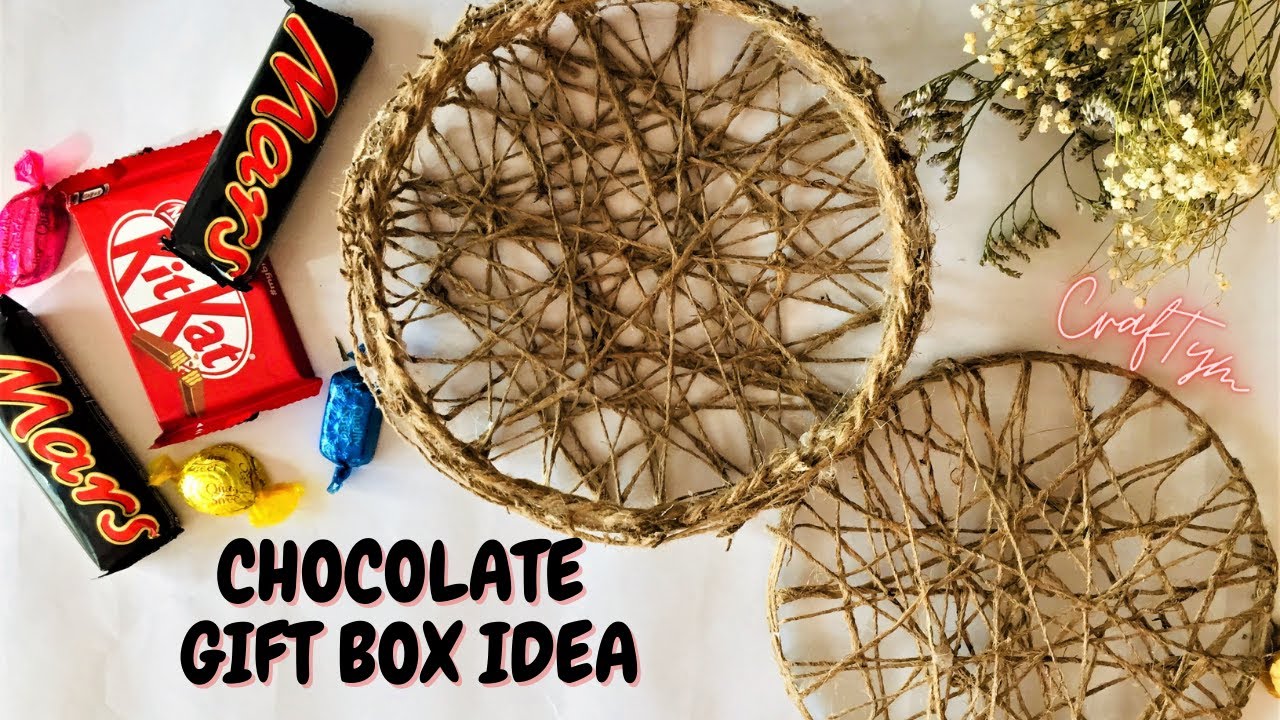 Chocolate Gift Idea | DIY BOX USING JUTE | Chocolate Box Gift Idea | GIFT BOX IDEA