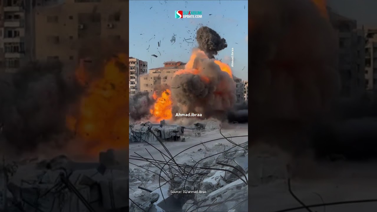 Gempuran Israel Terus Menerus Menghantam Warga Gaza, Warga dipakasa mengungsi
