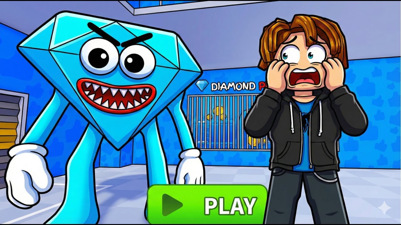 💎 DIAMOND SHAPE PRISON RUN! (Obby) 1