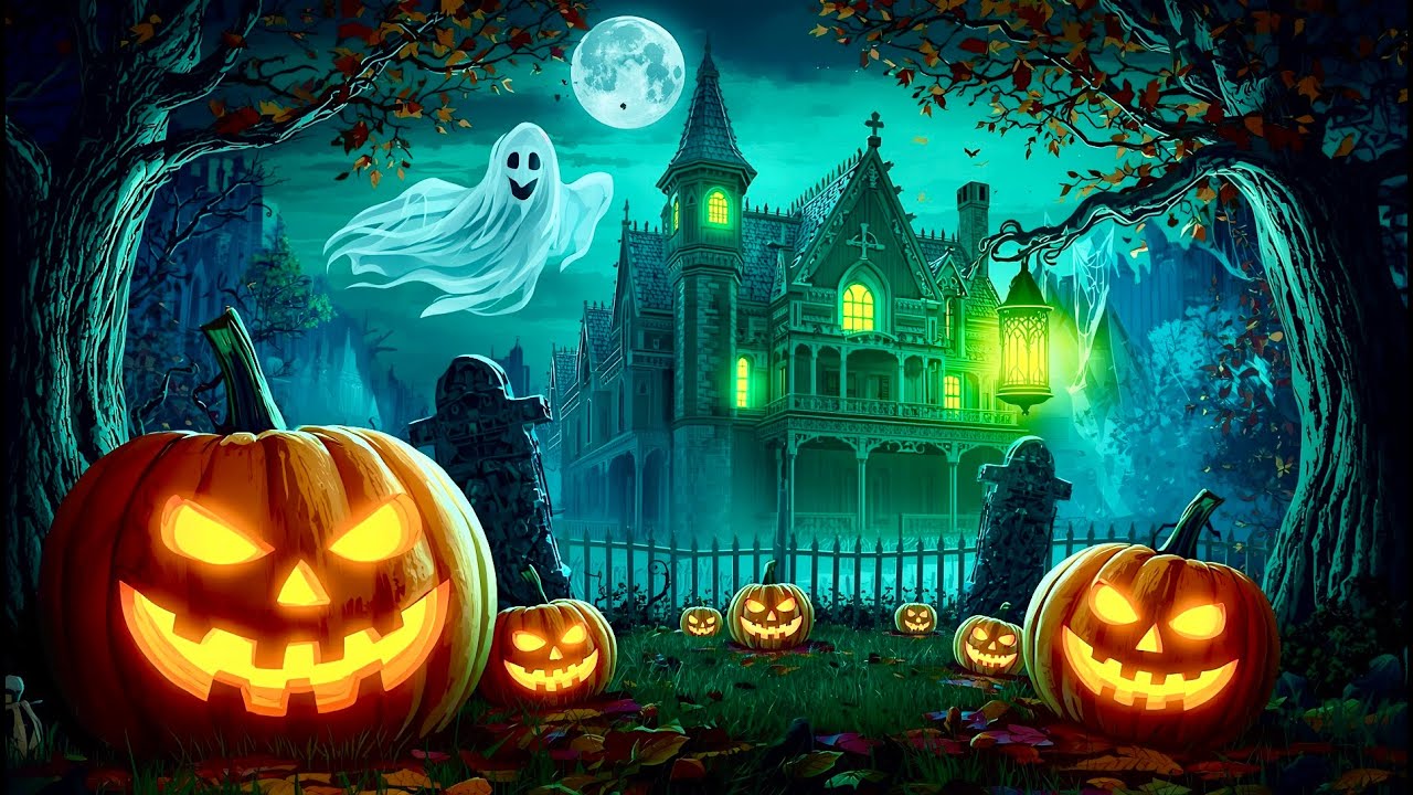 Halloween Ambience 🎃 4 hours Halloween Background Music