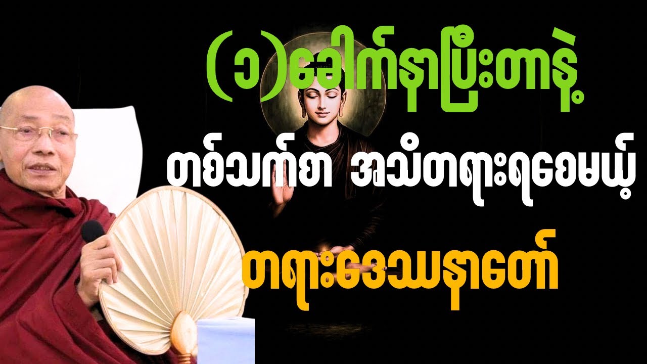 (1)ကြိမ်နာယူရုံနဲ့ တစ်သက်စာအသိတရားများ ရရှိစေမည့်တရားတော်#ပါချုပ်ဆရာတော်တရားများ#buddha 
