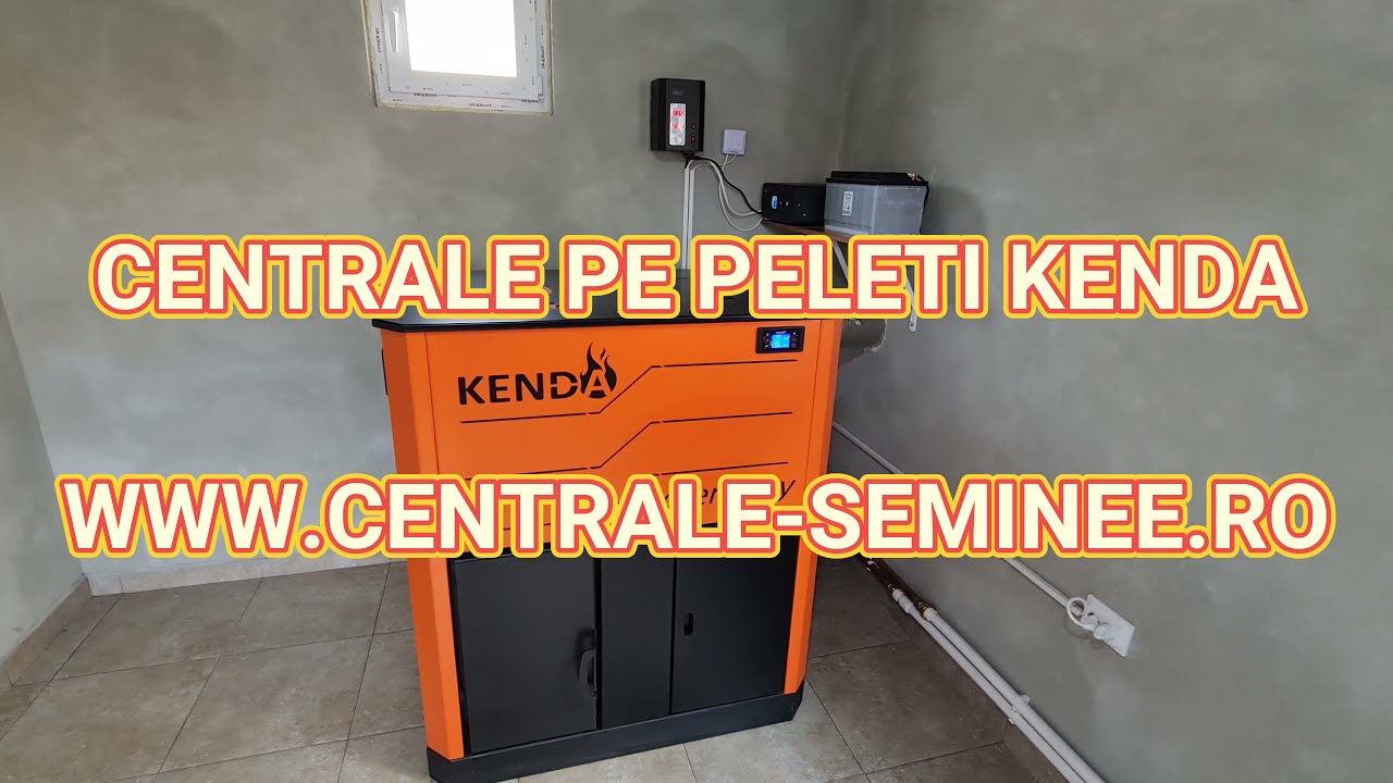 Centrala pe peleti Kenda 35 kw - Dupa prima iarna de functionare - Consum mic