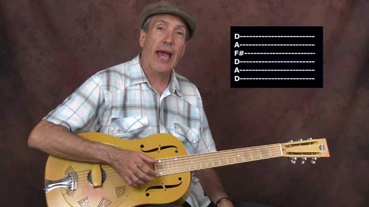 Learn Delta Acoustic Blues Lonnie Johnson inspired open D tuned Got The Blues for Murder Only style