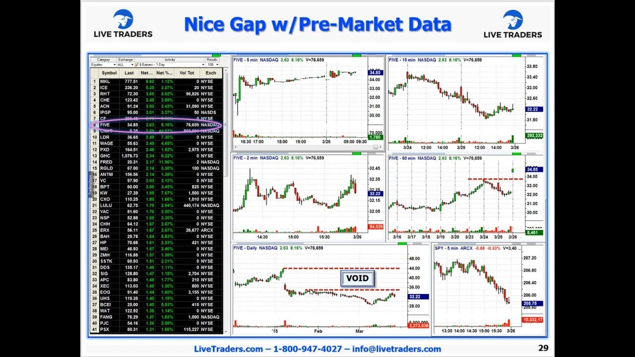 1 Hour Work Day: Using Pre-Market Charts to Profit from the Markets