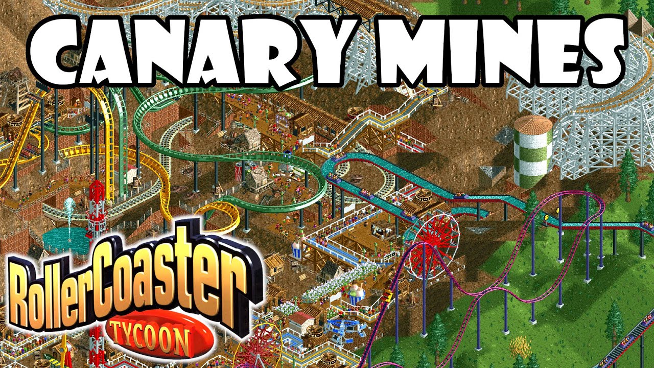 Canary Mines Playthrough - RollerCoaster Tycoon - Corkscrew Follies