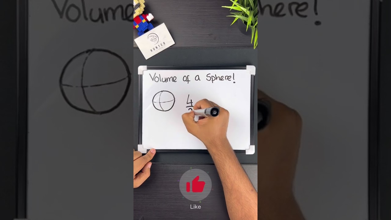 Volume of a Sphere #formula #educational #maths #fyp #lifehack