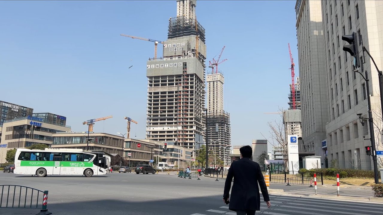 Zhangjiang Road｜Shanghai Tour 4K  ｜Lingkong Road｜Jinke Road｜Longdong Elevated Road｜high building