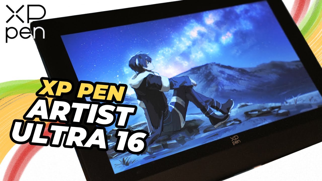 XP Pen Artist Ultra 16 (распаковка, обзор и рисование)