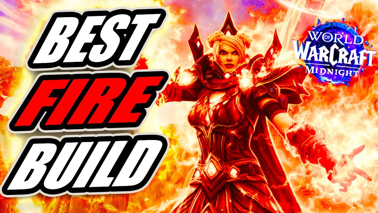 BEST FIRE MAGE BUILD + BURST ROTATION + MACROS + BIS STATS Midnight 12.0 World of Warcraft Wow PvP
