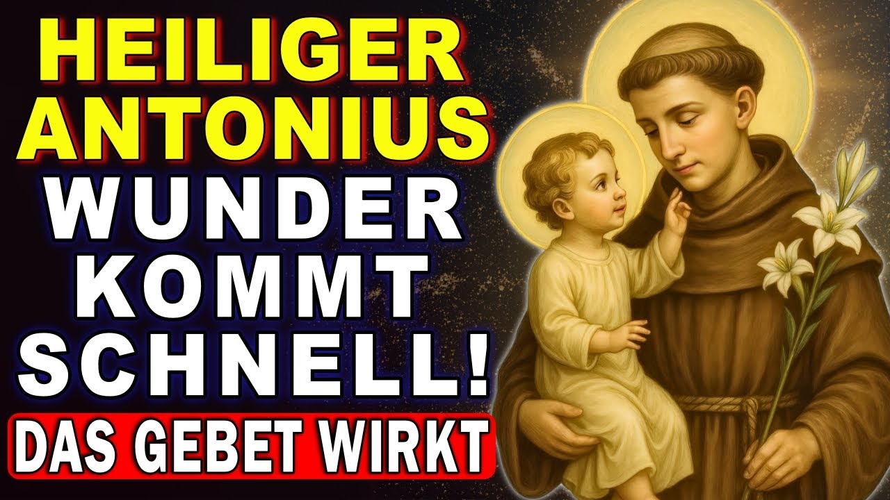 💖EIN WUNDER KOMMT SCHNELL - DAS GEBET DES HEILIGEN ANTONIUS, DAS NIEMALS FEHLT! 🙏