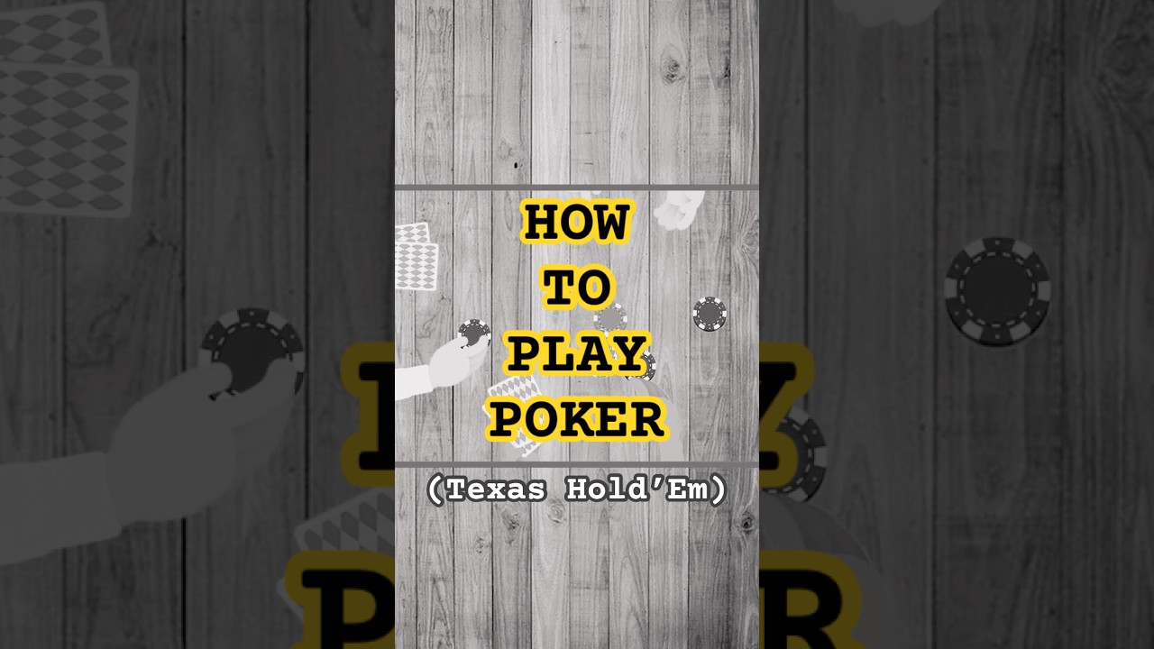 How to Play Poker (Texas Hold'em) #shorts #casino #poker #texasholdem #tutorial