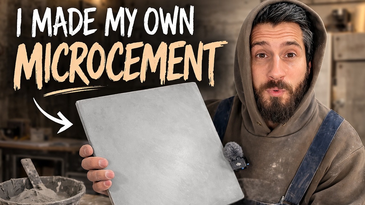 I Tried Making My Own Microcement… It Worked