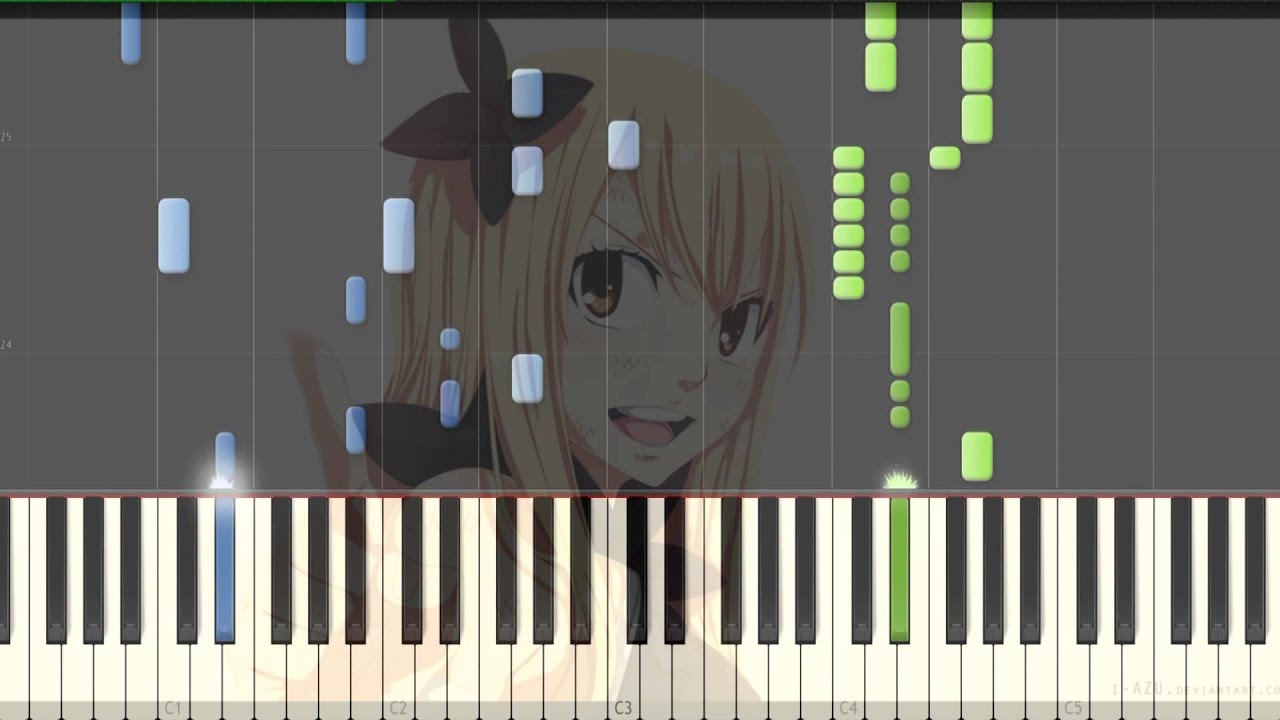 [Fairy Tail] OP 3 Ft Piano Synthesia Tutorial