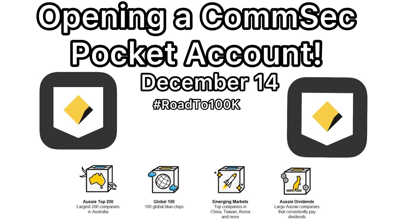 Opening A CommSec Pocket Account! New Portfolio! #roadto100k