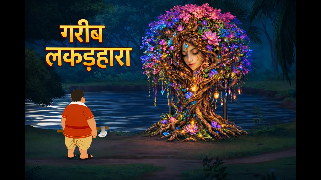 गरीब लकड़हारा | hindi kahani | moral story | cartoon