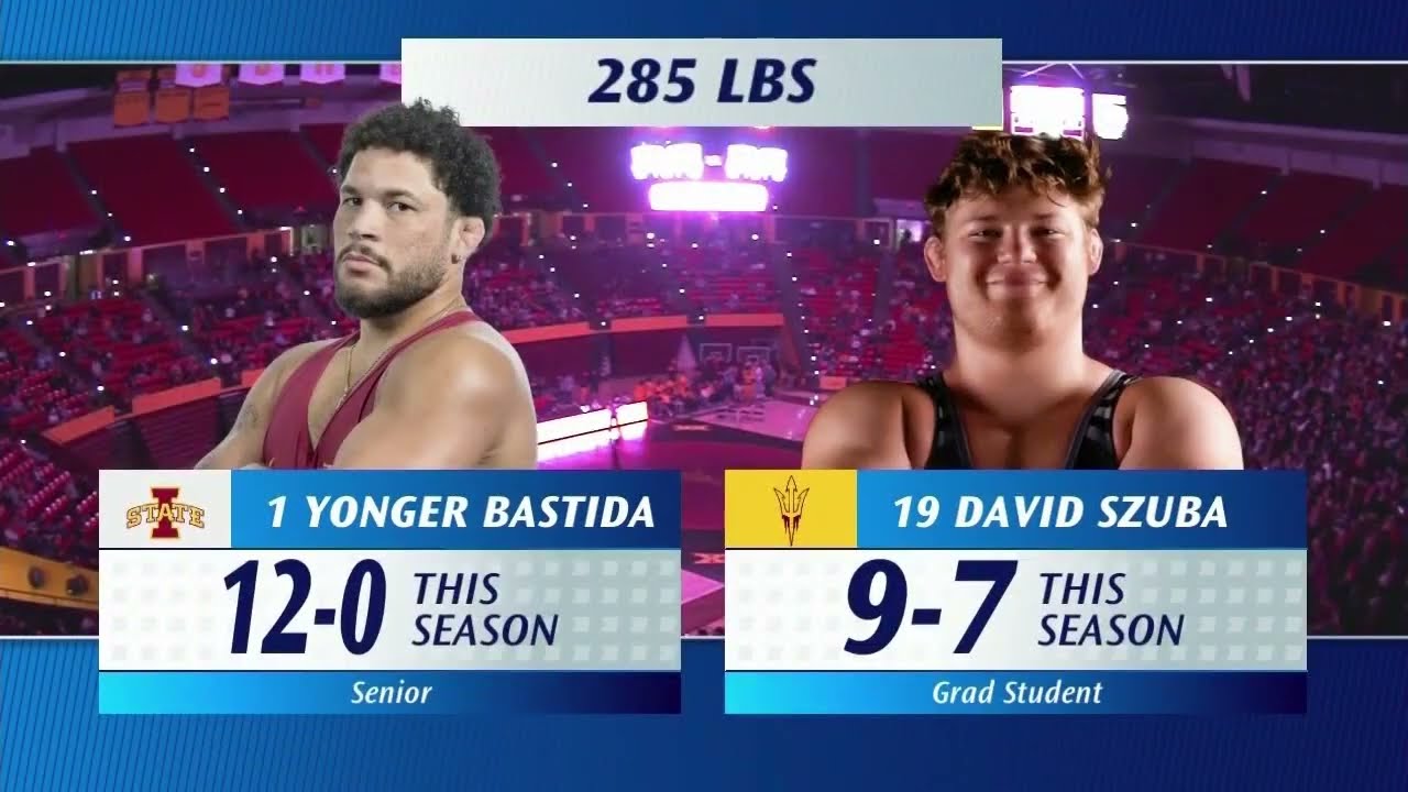 Yonger Bastida vs. David Szuba (285lbs) Highlights | 2025-26 Big 12 Wrestling