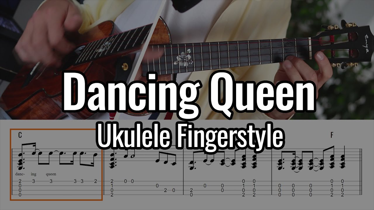 ABBA - Dancing Queen (Ukulele Fingerstyle / Chord Melody) [Low G]