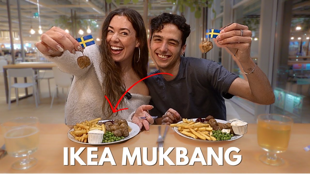 ZWEEDSE BALLETJES 🤤 in IKEA met JASEY 😍 // MUKBANG | &hearts; iamtheknees