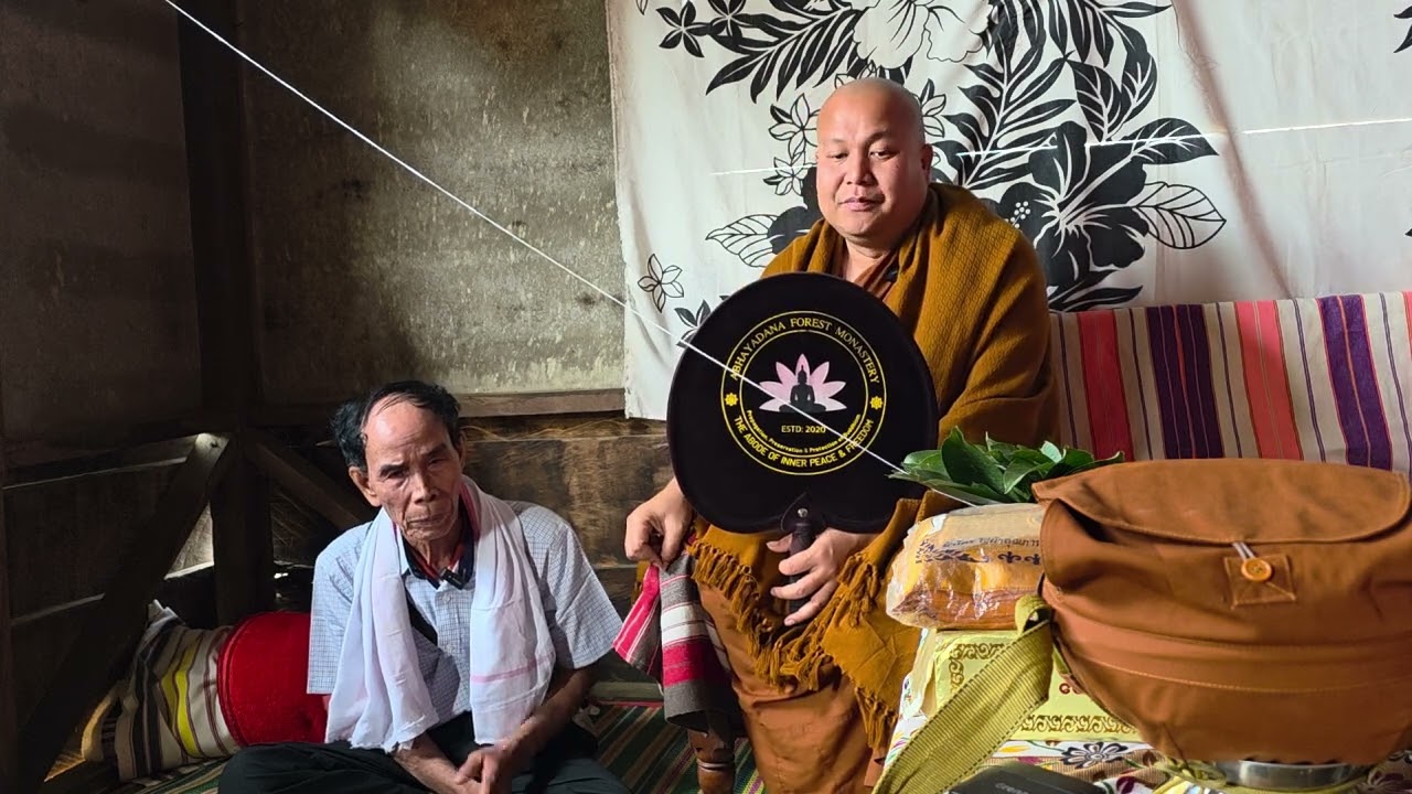 A Debbarma/Tripura/Bru man in Vaseitlang-2 village of Mizoram is still following Buddhism alone