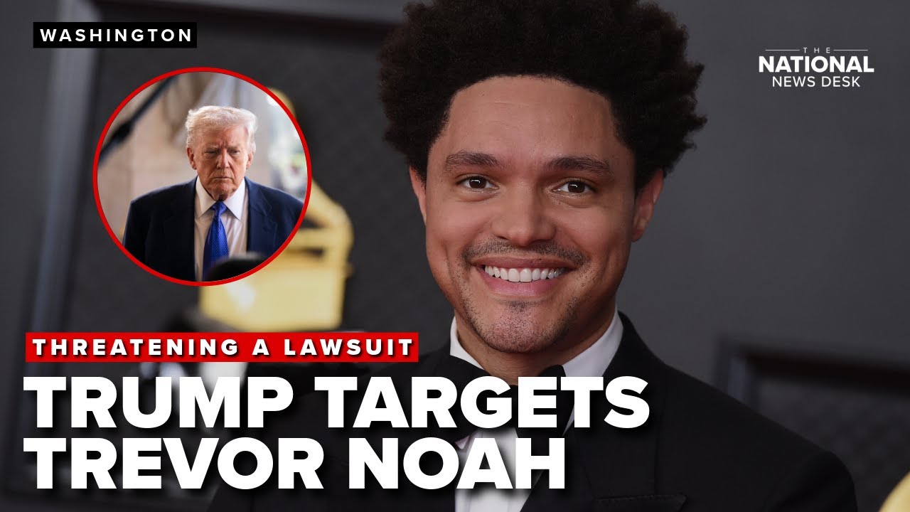 Trump threatens lawsuit after Trevor Noah's Grammys quip about Epstein island