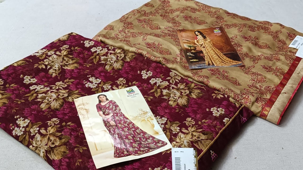 Vishal की फूलों वाली साड़ी का शानदार collection, एक पीस भी मिलेगा#vishalsaree #georgettesaree #saree