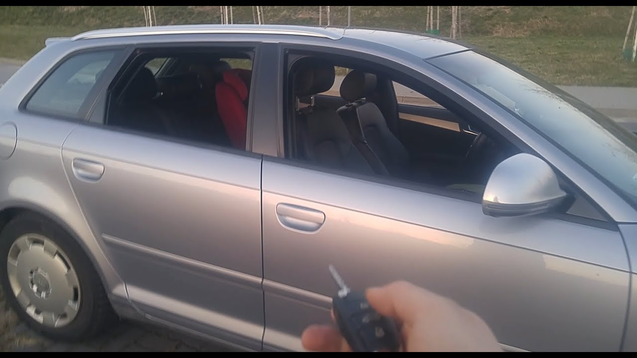 Domykanie i otwieranie szyb z kluczyka , kodowanie - Audi A3 8P, A4 B6/B7/B8/B9