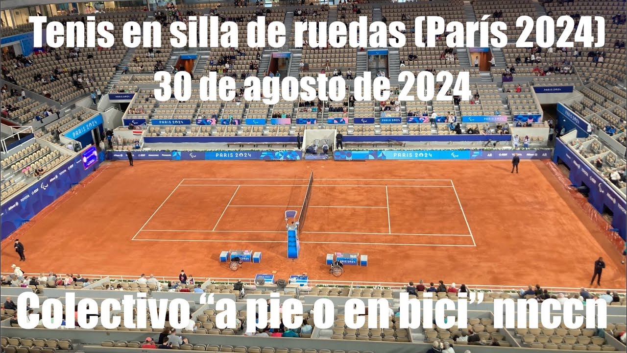 Tenis en silla de ruedas, masculino (París 2024). 30 de agosto de 2024 (al mediodía).
