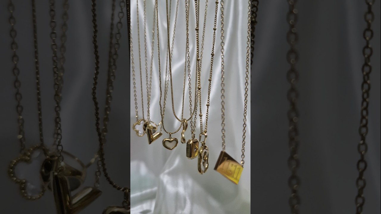 Necklaces that speak elegance | Antitarnish | 18k gold plated | Stainless steel jewellery #necklace