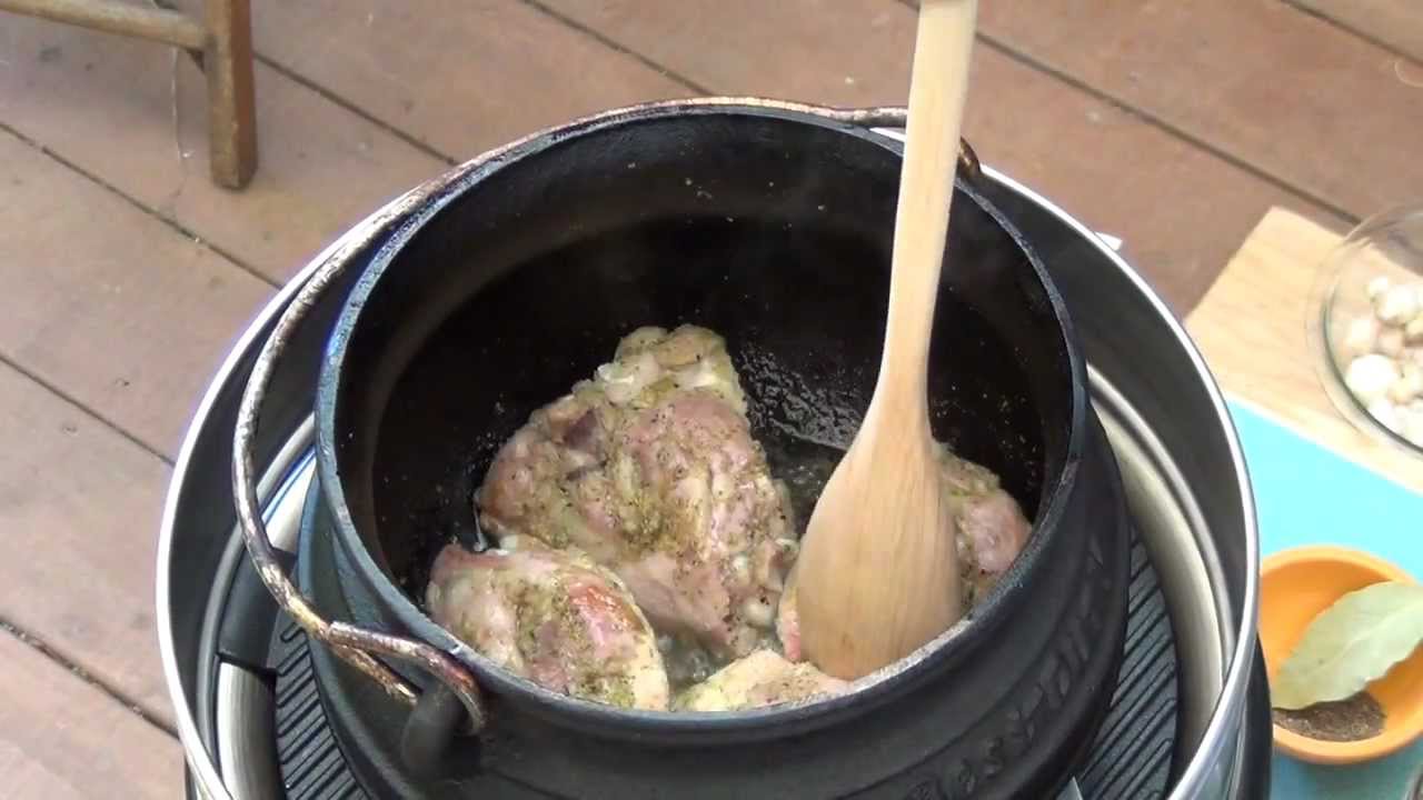 Chicken Potjiekos on the Cobb Grill
