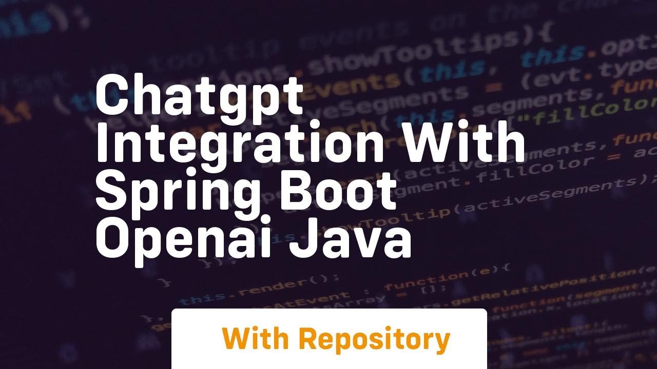 chatgpt integration with spring boot openai java