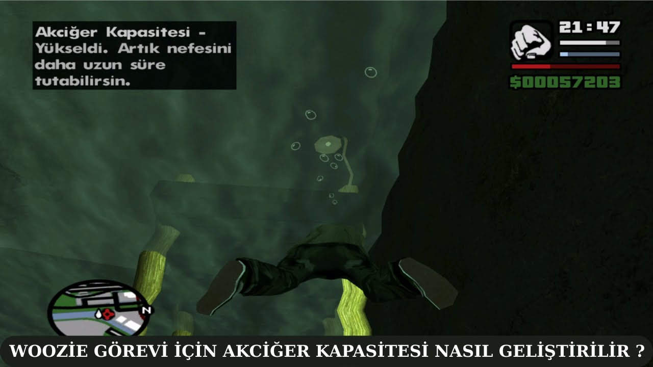 Grand Theft Auto: San Andreas'da Woozie Görevi İçin Akciğer Kapasitesi Geliştirme #gtasanandreas