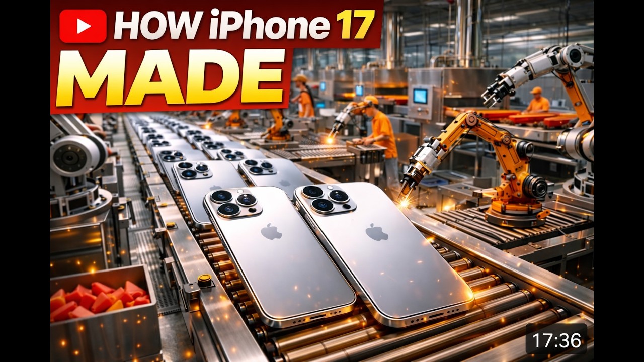 Как производится iPhone на заводе.