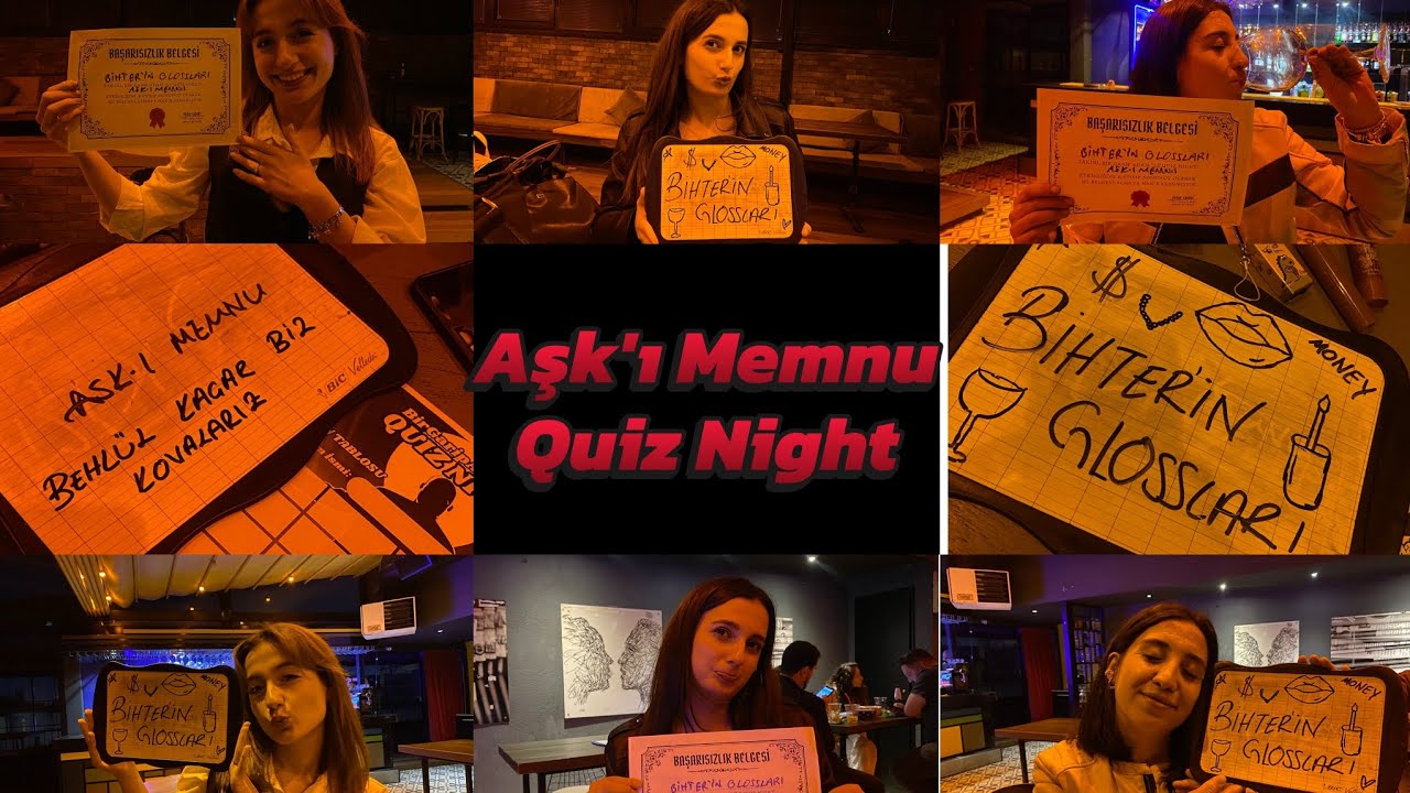 AŞK'I MEMNU QUİZ NİGHT (ÖDÜL GARANTİLİ) 