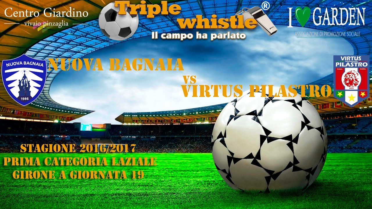 CALCIO, PRIMA CATEGORIA: NUOVA BAGNAIA - VIRTUS PILASTRO  , stagione 2016-2017