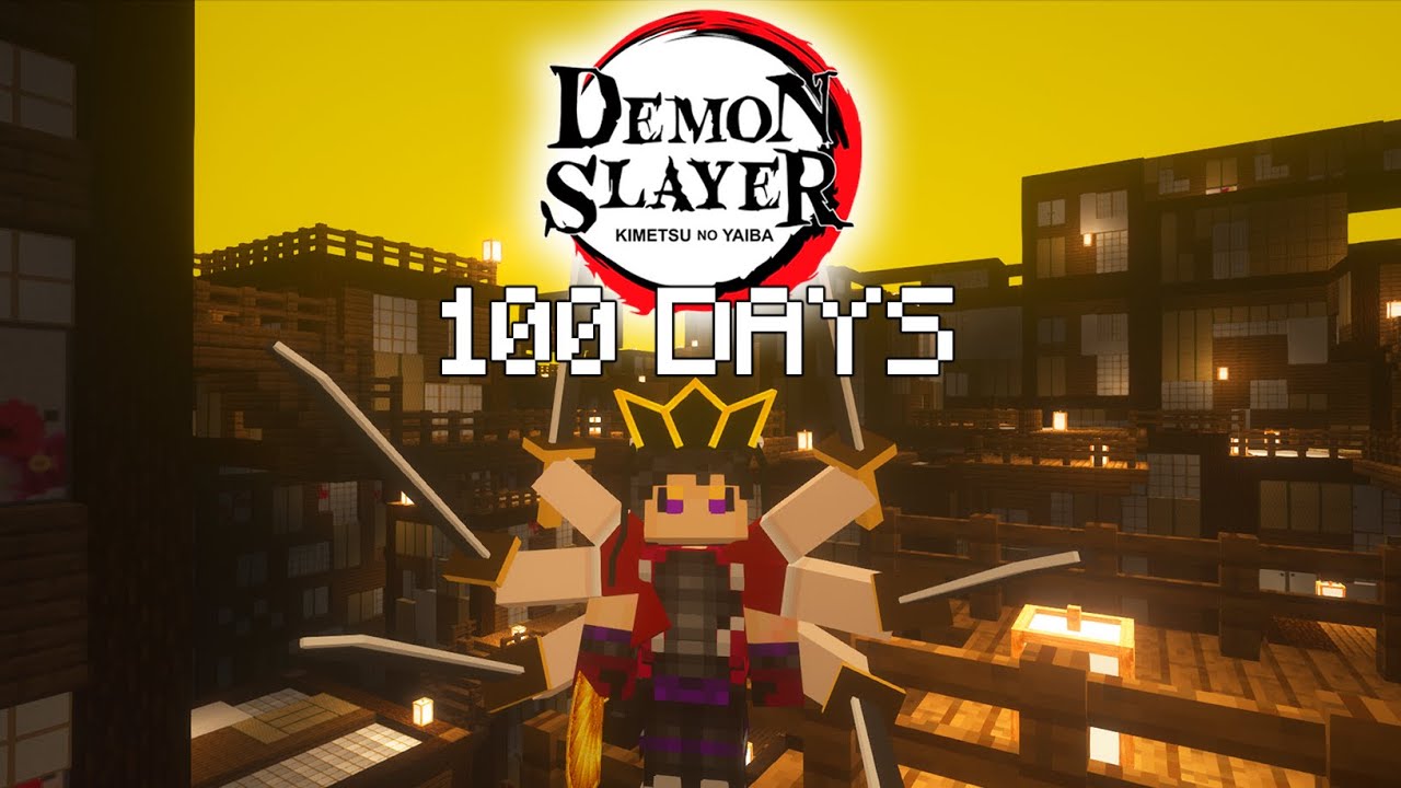 I Survived 100 Days in Minecraft Demon Slayer as A Demon... This Is What Happened...