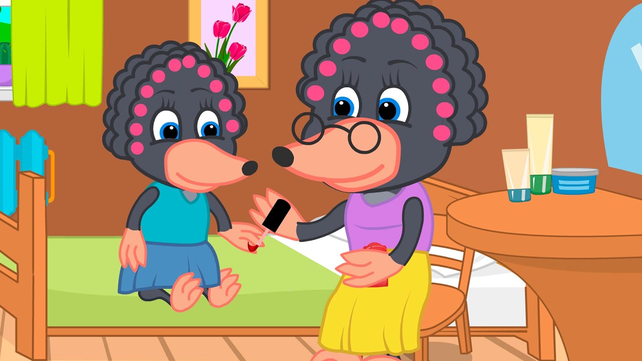 Benny Mole em Português Brasil - Penteado E Manicure Desenho Animado