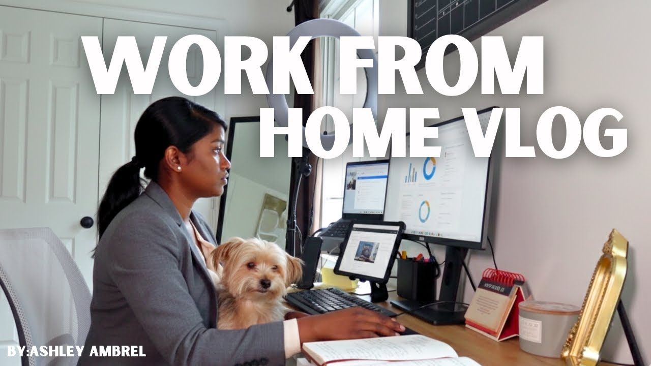 WFH VLOG | Productive Work Day In My Life | 9-5 Corporate HR Job & Realistic Work Day Routine