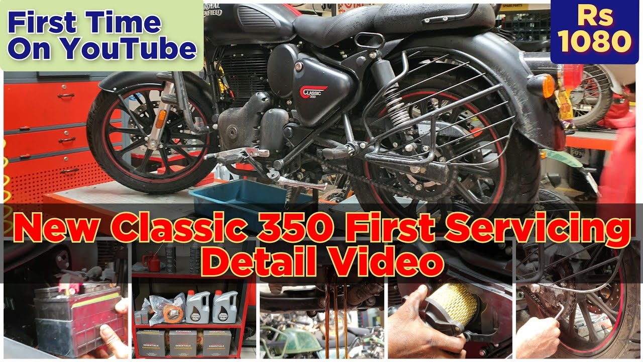Royal Enfield Classic 350 Next-Generation First Servicing Detail Video
