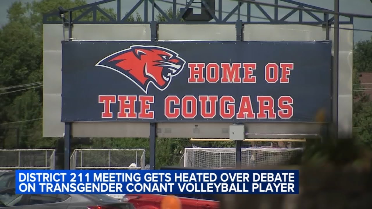 School district meeting gets heated over debate on transgender Conant High School volleyball player