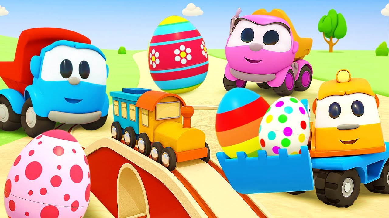Surprise eggs & games for kids. Leo the truck cartoon for babies & car cartoons full episodes.