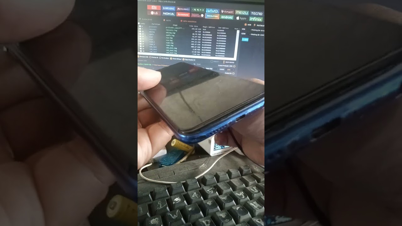 Oppo f9 cph1823 bootloop coba flashing via unlocktool