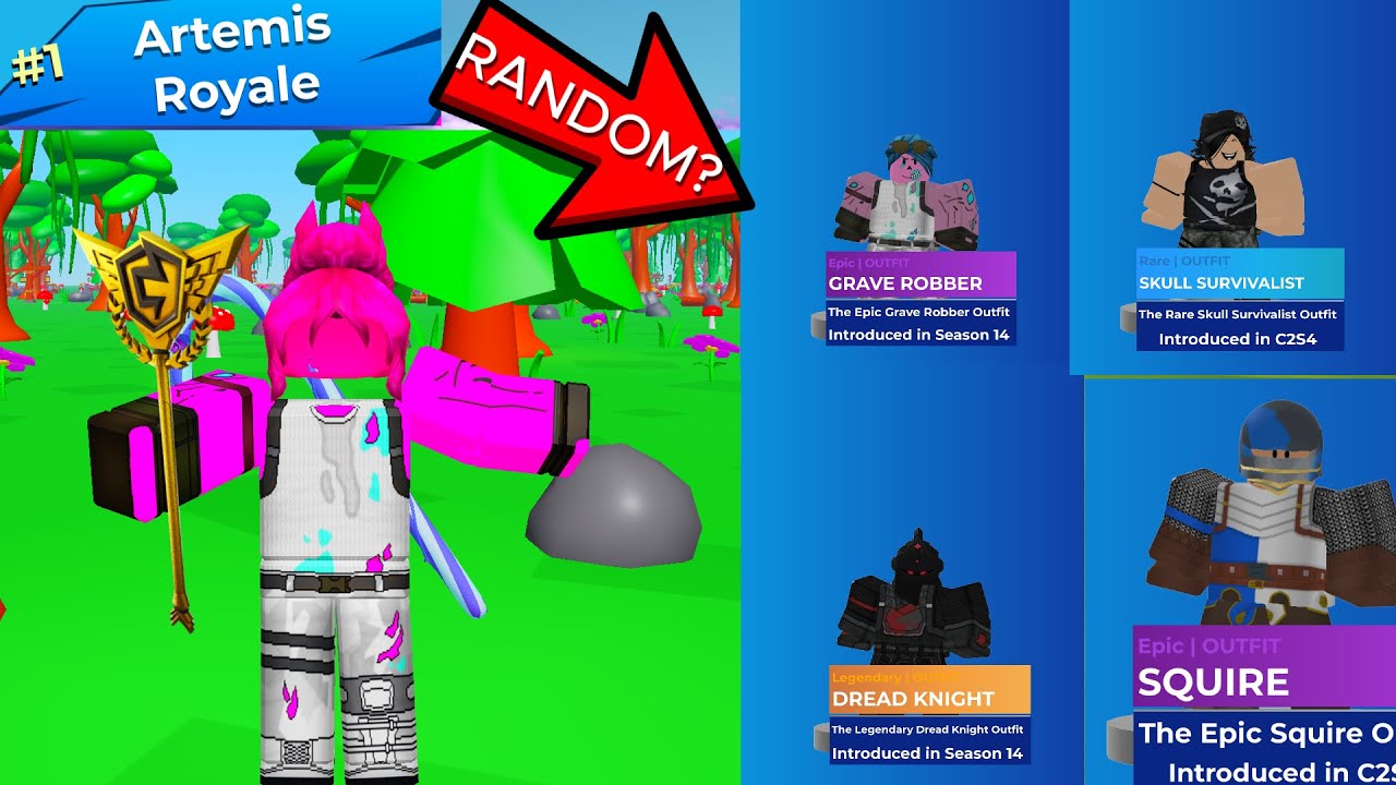 Random Skin CHALLENGE❓ IN 🔥Artemis Royale!🔥                                         (DISCORD IN BIO)