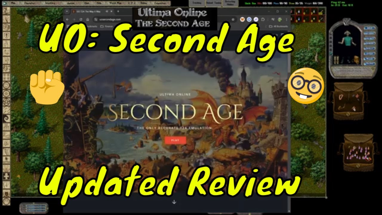 Classic Ultima Online T2A Second Age UOSA 2025 Updated Server Review and Information