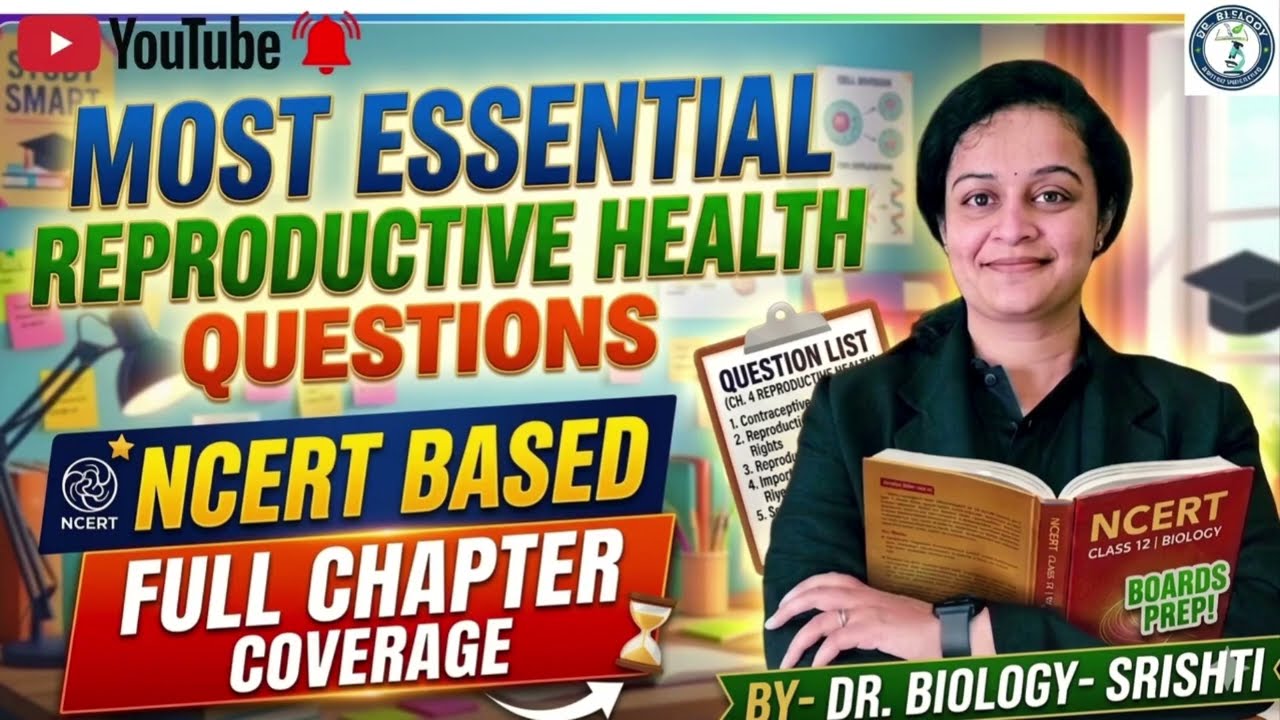 Most Essential Questions: Reproductive Health | Score 100% in Biology Boards