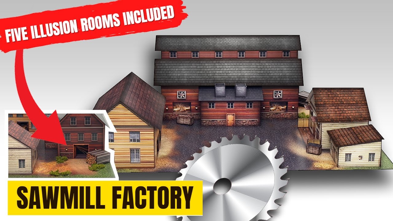 N Scale Photo Real Sawmill Factory Diorama Model Building Tutorial