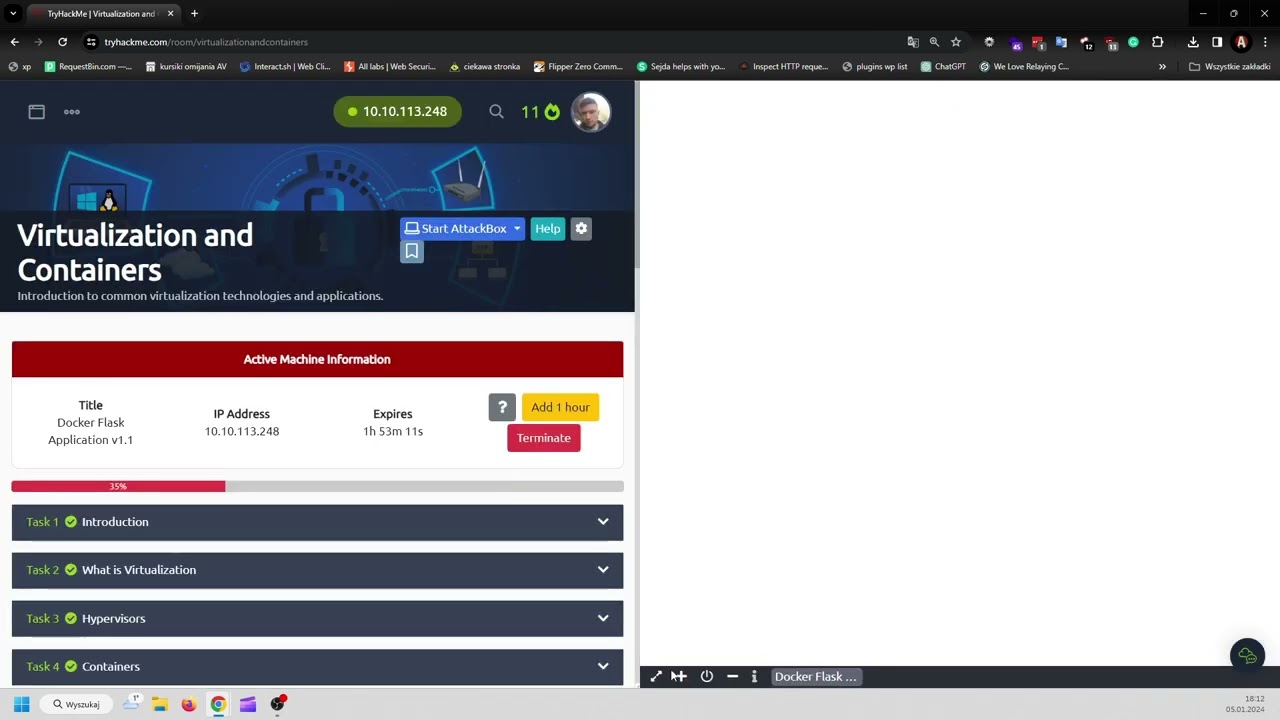 TryHackMe #762 Virtualization and Containers