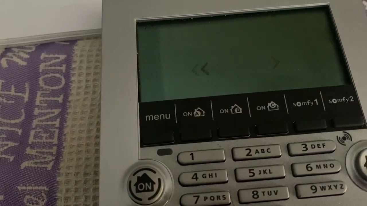 Effacement du t&eacute;moin d&eacute;faut clavier Somfy